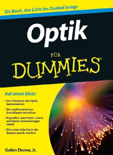 Buchcover und Innenansicht für das Buch: Optik für Dummies