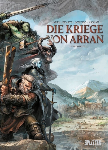 Buchcover und Innenansicht für das Buch: Guerres d'Arran 2