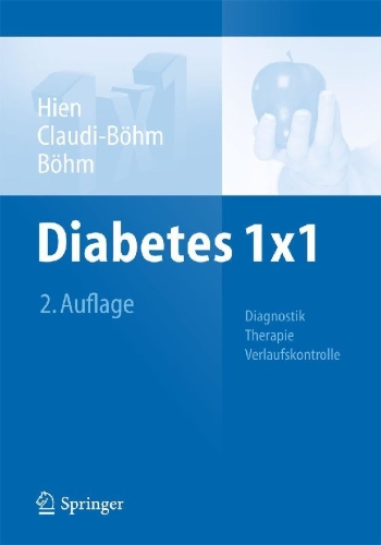 Buchcover und Innenansicht für das Buch: Diabetes 1x1