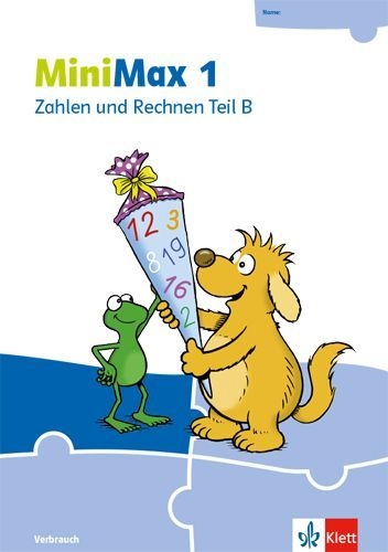 Buchcover und Innenansicht für das Buch: MiniMax 1. Themenheft Zahlen und Rechnen B - Verbrauchsmaterial Klasse 1