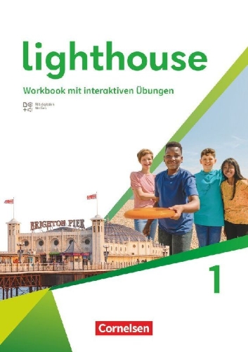 Buchcover und Innenansicht für das Buch: Lighthouse Band 1: 5. Schuljahr - General Edition - Workbook mit interaktiven Übungen, Audios, Erklärfilmen und Lösungen