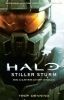 Buchcover und Innenansicht für das Buch: Halo: Silent Storm - A Master Chief Story