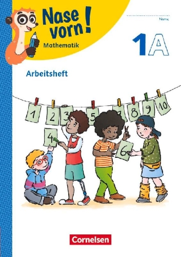 Buchcover und Innenansicht für das Buch: Nase vorn! - Mathematik - Lehrwerk für die Grundschule - 1. Schuljahr, Arbeitsheft - Teil A und B