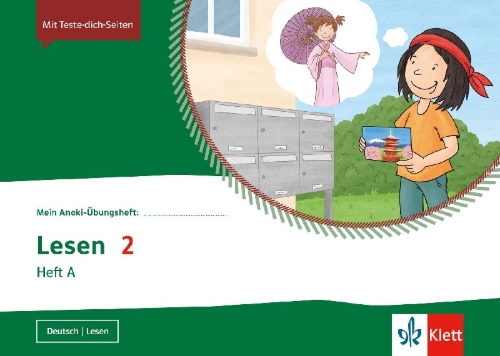 Buchcover und Innenansicht für das Buch: Mein Anoki-Übungsheft. Lesen 2. Heft A. Übungsheft Klasse 2