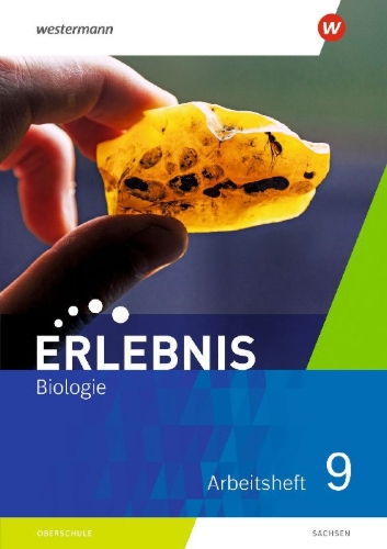 Buchcover und Innenansicht für das Buch: Erlebnis Biologie 9. Arbeitsheft. Sachsen