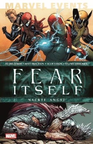 Buchcover und Innenansicht für das Buch: Frear Itself: Book of the Skull (2011) #1, Fear Itself (2011) #1-#7