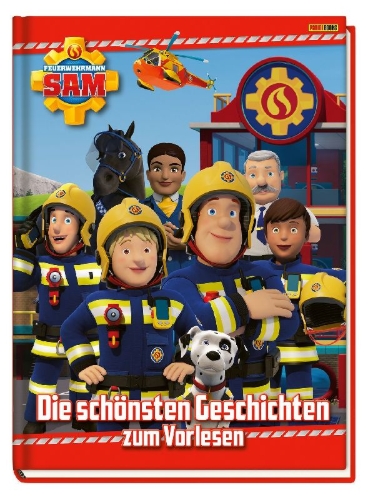 Buchcover und Innenansicht für das Buch: Feuerwehrmann Sam: Die schönsten Geschichten zum Vorlesen
