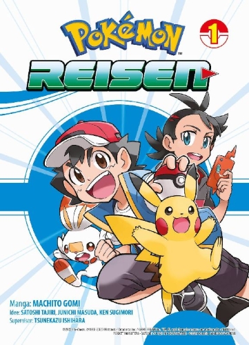 Buchcover und Innenansicht für das Buch: Pokémon Reisen 01