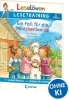 Buchcover und Innenansicht für das Buch: Leselöwen Lesetraining 2. Klasse - Ein Fall für die Mädchenbande