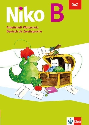 Buchcover und Innenansicht für das Buch: Niko B. DaZ - Deutsch als Zweitsprache. Arbeitsheft Wortschatz