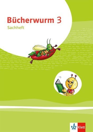 Buchcover und Innenansicht für das Buch: Bücherwurm Sachunterricht 3. Arbeitsheft Klasse 3. Ausgabe für Brandenburg, Mecklenburg-Vorpommern und Sachsen-Anhalt.
