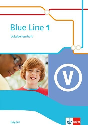 Buchcover und Innenansicht für das Buch: Blue Line 1. Ausgabe Bayern. Vokabellernheft Klasse 5