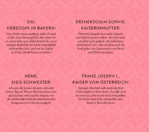 Buchcover und Innenansicht für das Buch: Sisi: Das dunkle Versprechen