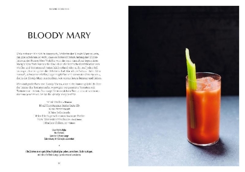 Buchcover und Innenansicht für das Buch: Classic Cocktails