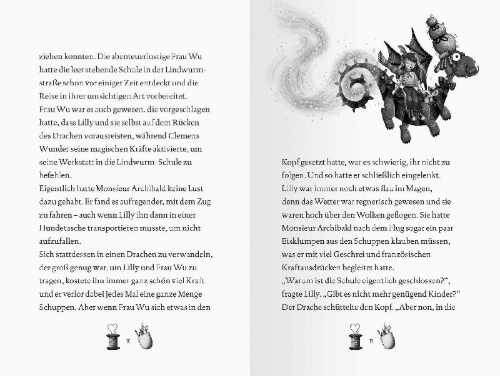 Buchcover und Innenansicht für das Buch: Lillys magische Schuhe, Band 2: Die verbotenen Stiefel