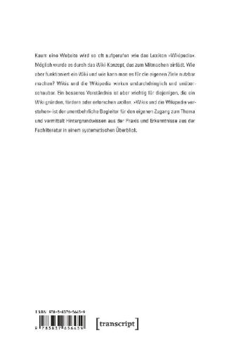 Buchcover und Innenansicht für das Buch: Wikis und die Wikipedia verstehen