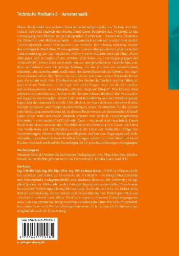 Buchcover und Innenansicht für das Buch: Technische Mechanik 6 - Aeromechanik