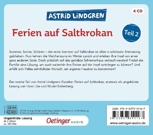 Buchcover und Innenansicht für das Buch: Vi på Saltkråkan