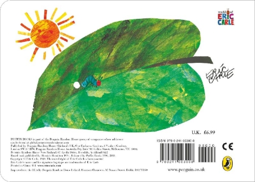 Buchcover und Innenansicht für das Buch: The Very Hungry Caterpillar