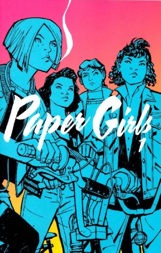 Buchcover und Innenansicht für das Buch: Paper Girls 1