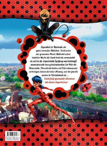 Buchcover und Innenansicht für das Buch: Miraculous: Die schönsten Geschichten von Ladybug und Cat Noir
