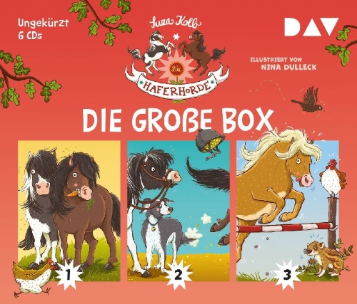Buchcover und Innenansicht für das Buch: Die Haferhorde - Die große Box (Teil 1-3)