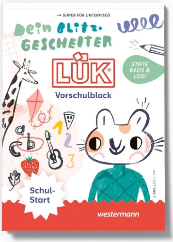 Buchcover und Innenansicht für das Buch: LÜK. Dein blitzgescheiter LÜK Vorschulblock SCHULSTART