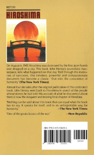 Buchcover und Innenansicht für das Buch: Hiroshima