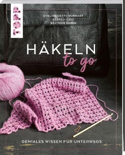Buchcover und Innenansicht für das Buch: Häkeln to go