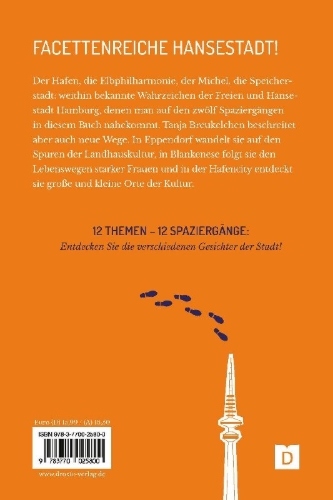 Buchcover und Innenansicht für das Buch: Zu Fuß durch die Hansestadt Hamburg