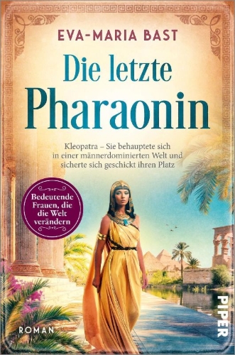 Buchcover und Innenansicht für das Buch: Die letzte Pharaonin