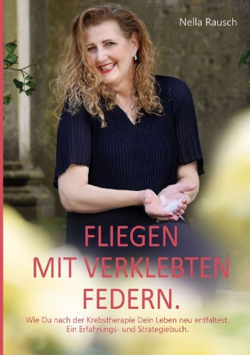 Buchcover und Innenansicht für das Buch: Fliegen mit verklebten Federn.