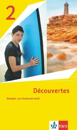 Buchcover und Innenansicht für das Buch: Découvertes 2. Ausgabe 1. oder 2. Fremdsprache. Vokabel- und Verbenlernheft 2. Lernjahr
