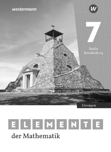 Buchcover und Innenansicht für das Buch: Elemente der Mathematik SI - Lösungen 7. Für Berlin und Brandenburg