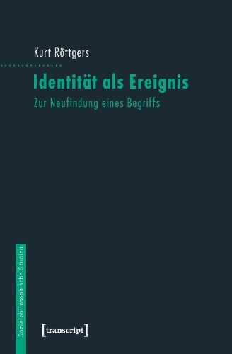 Buchcover und Innenansicht für das Buch: Identität als Ereignis
