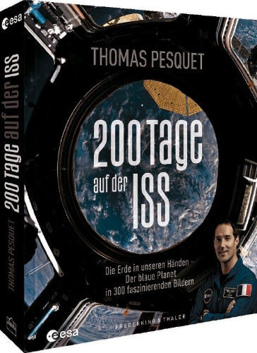 Buchcover und Innenansicht für das Buch: Bildband Weltall - 200 Tage auf der ISS