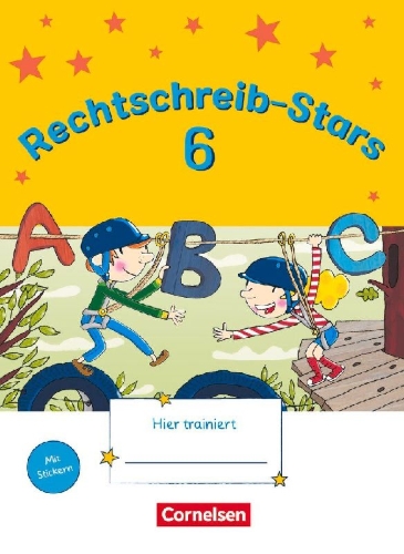 Buchcover und Innenansicht für das Buch: Rechtschreib-Stars 6. Schuljahr - Übungsheft mit Lösungen