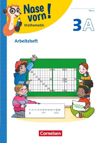 Buchcover und Innenansicht für das Buch: Nase vorn! - Mathematik 3. Schuljahr - Arbeitsheft Teil A und B