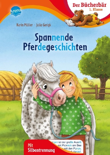 Buchcover und Innenansicht für das Buch: Spannende Pferdegeschichten