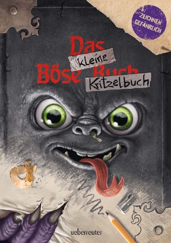 Buchcover und Innenansicht für das Buch: Das kleine Böse Kritzelbuch