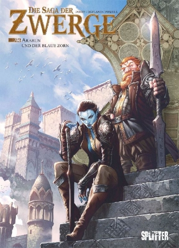Buchcover und Innenansicht für das Buch: Die Saga der Zwerge. Band 23