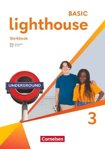 Buchcover und Innenansicht für das Buch: Lighthouse Band 3: 7. Schuljahr - Workbook mit Audios, Erklärfilmen und Lösungen