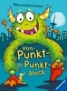 Buchcover und Innenansicht für das Buch: Ravensburger Mein monsterstarker Von-Punkt-zu-Punkt-Block - Für Kinder ab 5 Jahren