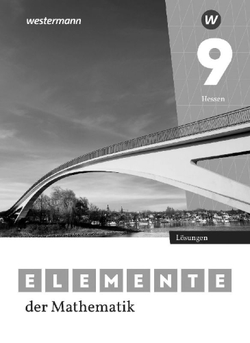 Buchcover und Innenansicht für das Buch: Elemente der Mathematik SI 9. Lösungen. Für Gymnasien in Hessen