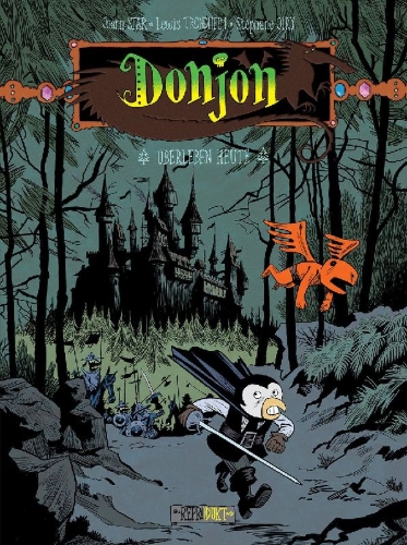 Buchcover und Innenansicht für das Buch: Donjon / Donjon -82 Überleben heute
