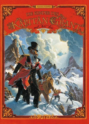Buchcover und Innenansicht für das Buch: Les Enfants du capitaine Grant