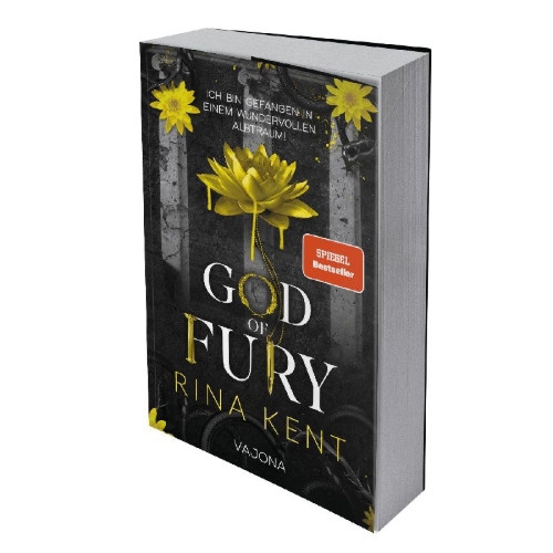 Buchcover und Innenansicht für das Buch: God of Fury: A Dark MM College Romance