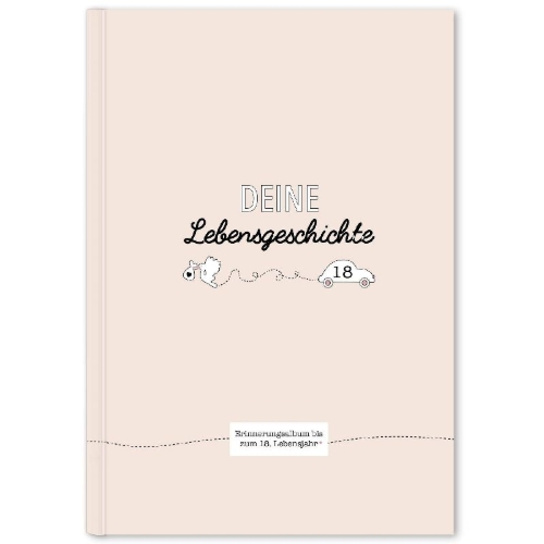 Buchcover und Innenansicht für das Buch: Deine Lebensgeschichte