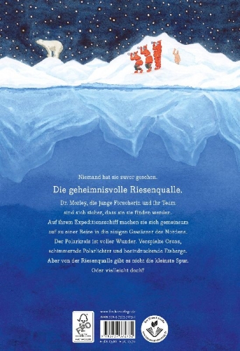 Buchcover und Innenansicht für das Buch: The Search For The Giant Arctic Jellyfish
