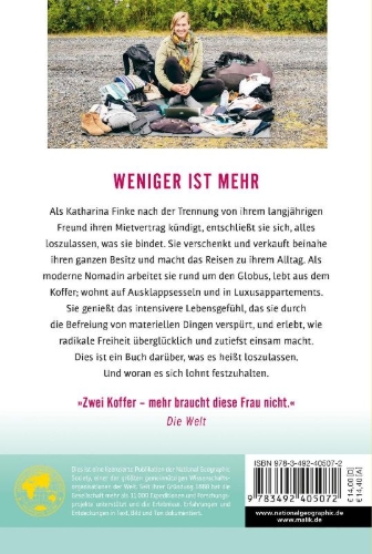 Buchcover und Innenansicht für das Buch: Loslassen - Wie ich die Welt entdeckte und verzichten lernte